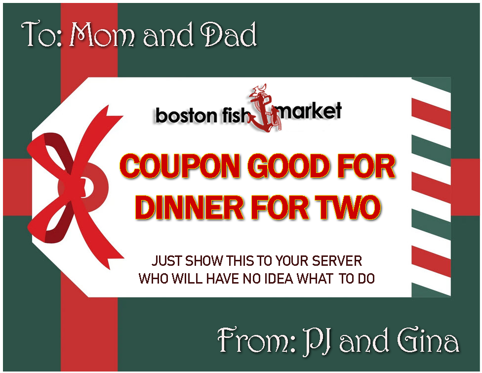 Boston Fish Market Dinner for Two